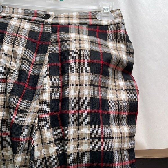 Nasty Gal Plaid Trousers - Red, Black, White - Picture 12 of 16